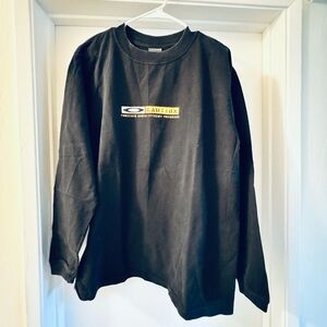 Oakley Black Crewneck Tee with Subtle Gray Logo Tag